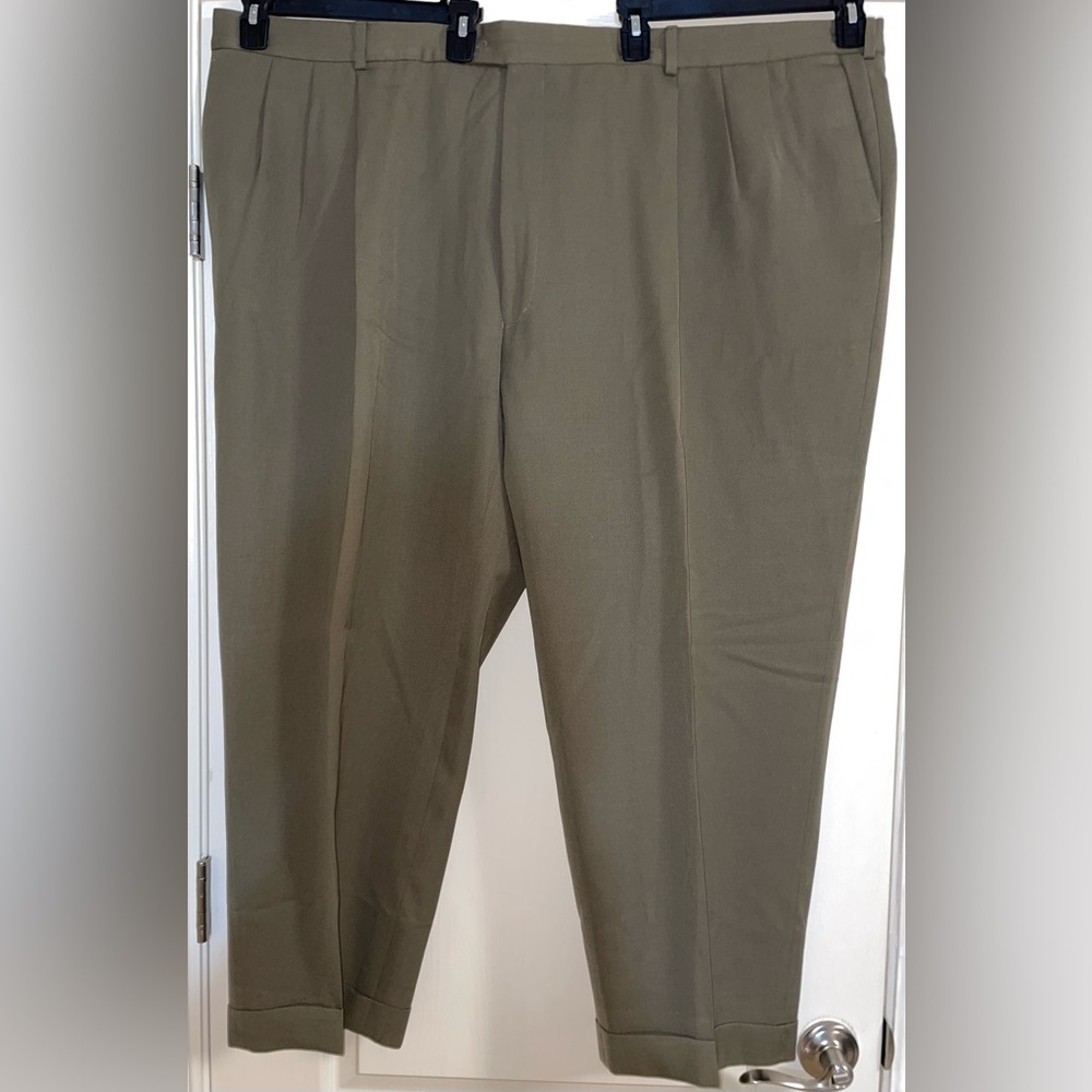 Paul Dione dress pants, Taupe, 54 waist hemmed to 28” inseam